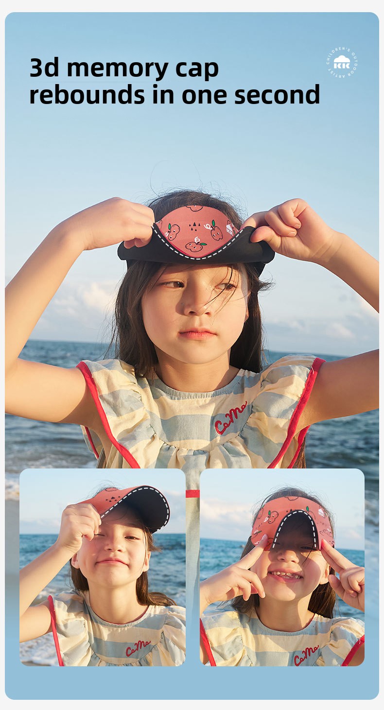 Kocotree Parent-Child Sun Hat for Children, Foldable Sun Hat for Boys, Baby Sun Hat for Girls, Outdoor Visor Hat