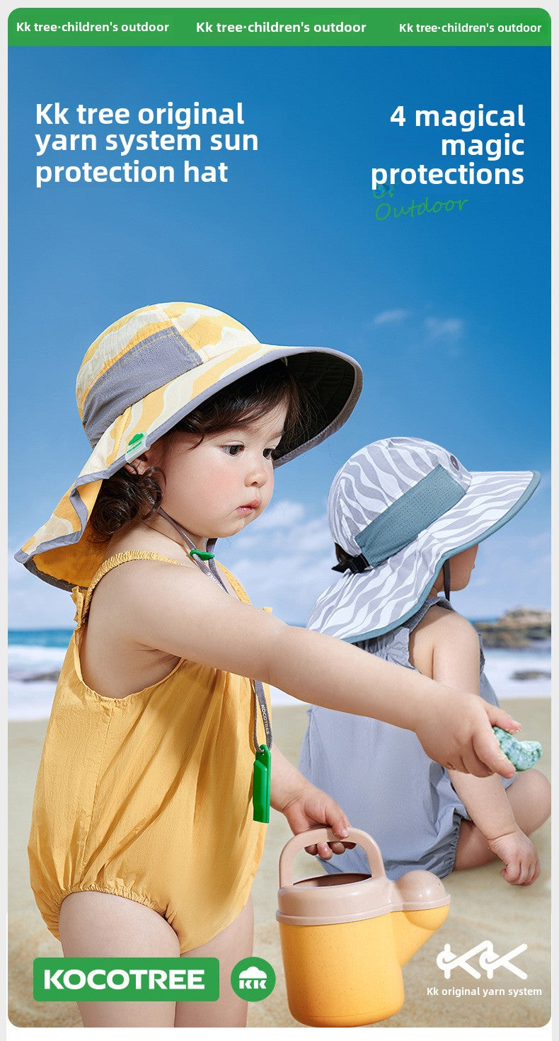 Kocotree Original Yarn Baby Sun Hat Infant Sunshade Hat Summer UV Protection Children's Sun Hat Boys Girls