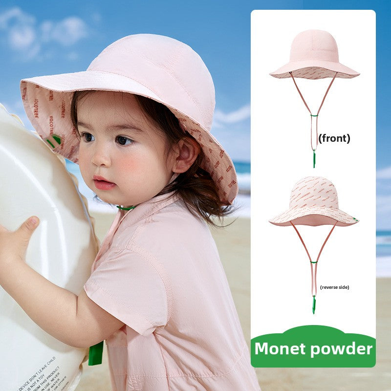 Kocotree Baby Sun Hat Infant Sunshade Hat UV Protection Boys and Girls Fisherman Hat Spring and Autumn Hat Reversible Wearable