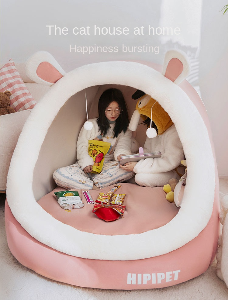 Human cat's nest, oversized dog's nest, pillow for girls to sleep, children's play nest, indoor tent