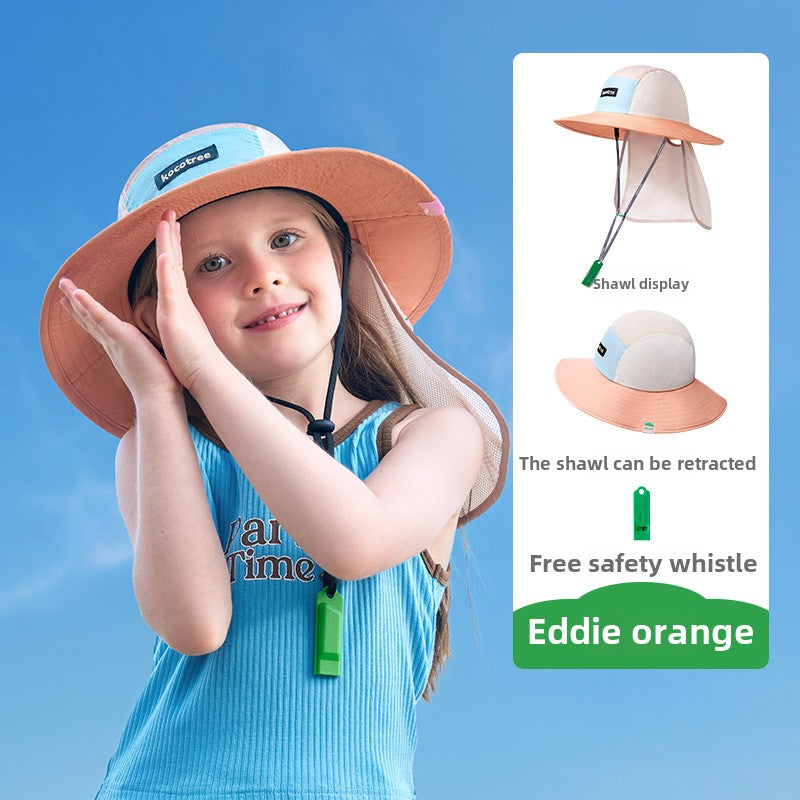 Kocotree Original Yarn Children's Sun Protection Hat Baby Sun Hat Fisherman Sun Hat Spring Autumn Summer Thin Style