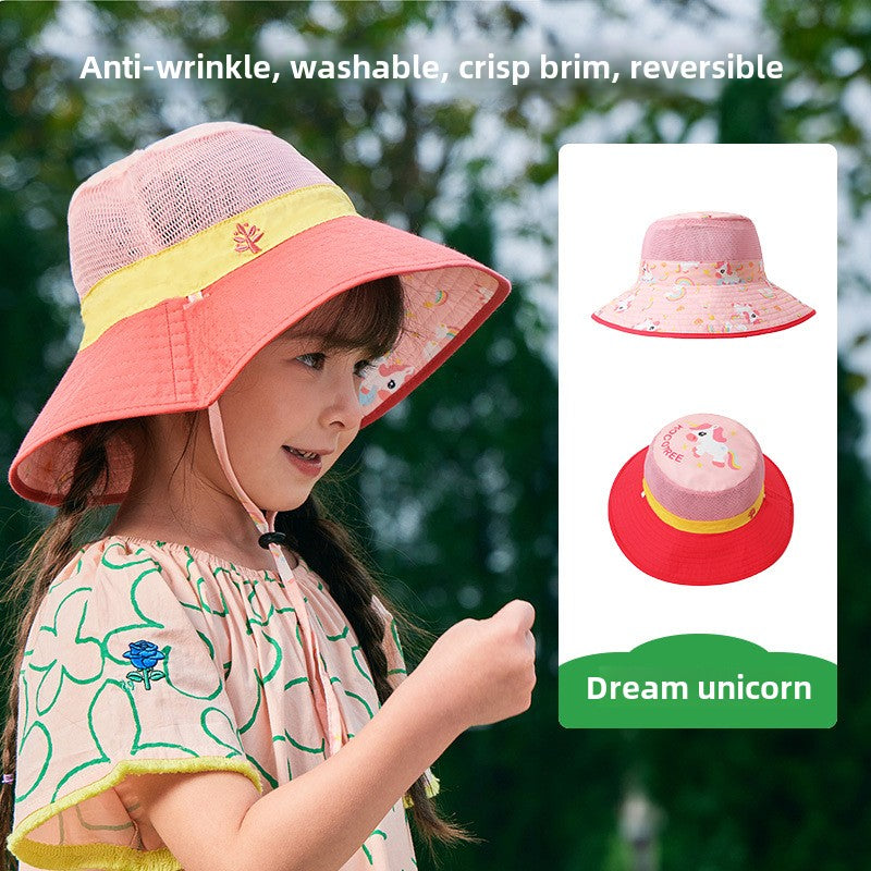 Kocotree Children's Sun Protection Hat Face-Shielding UV Protection Sunshade Baby Boys Girls Summer Beach Fisherman Hat