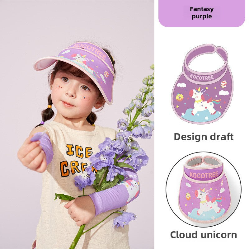 Kocotree Children's Sun Hat Baby Sun Hat Boys Girls Visor Sun Hat Wide Brim Thin UV Protection