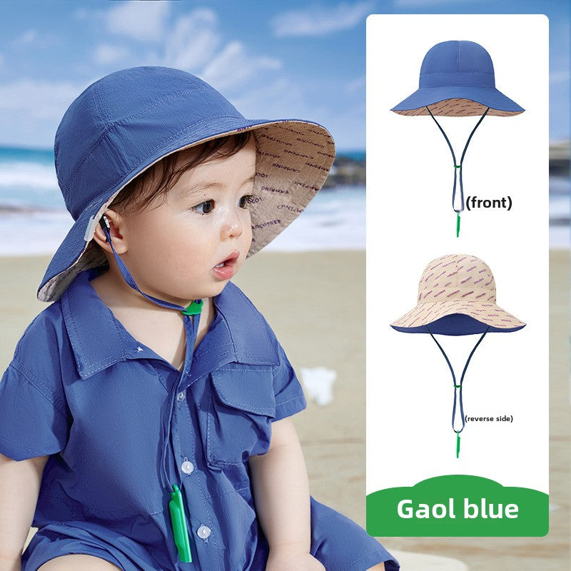 Kocotree Baby Sun Hat Infant Sunshade Hat UV Protection Boys and Girls Fisherman Hat Spring and Autumn Hat Reversible Wearable