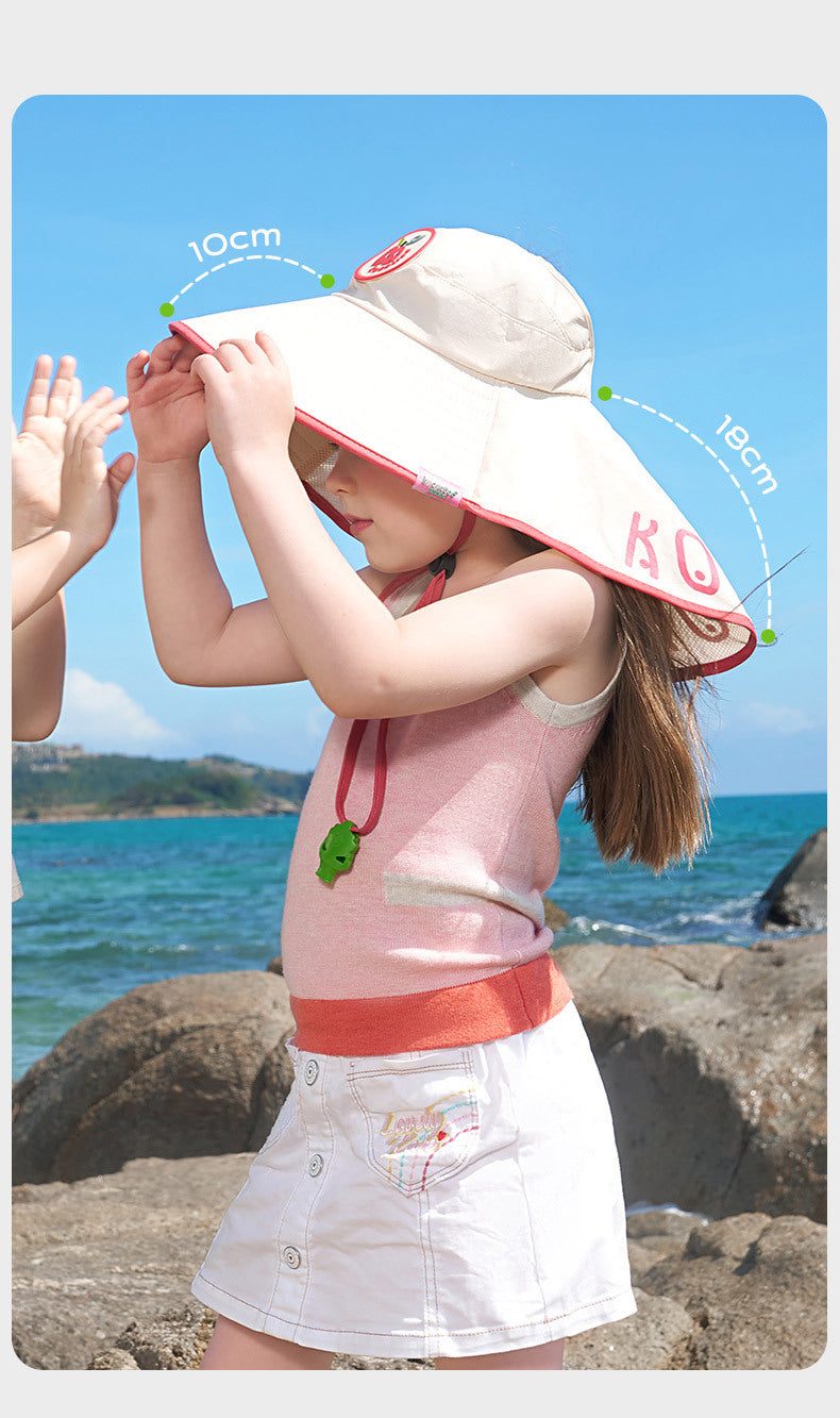 Kocotree Children's Sun Hat Summer UV Protection Baby Sun Hat Boys Girls Visor Sun Hat Wide Brim