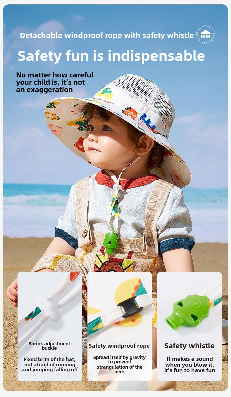 Kocotree Baby Sun Hat Infant Sunshade Hat UV Protection Boys and Girls Summer Wide Brim Fisherman Sun Hat