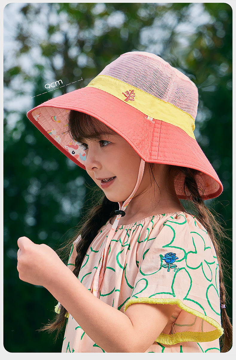 Kocotree Children's Sun Protection Hat Face-Shielding UV Protection Sunshade Baby Boys Girls Summer Beach Fisherman Hat