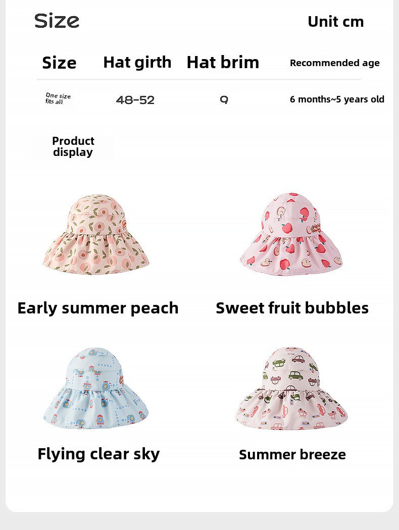 Kocotree Baby Sun Hat UV Protection Infant Sun Hat Summer Boys Girls Hat Children's Sun Hat Thin