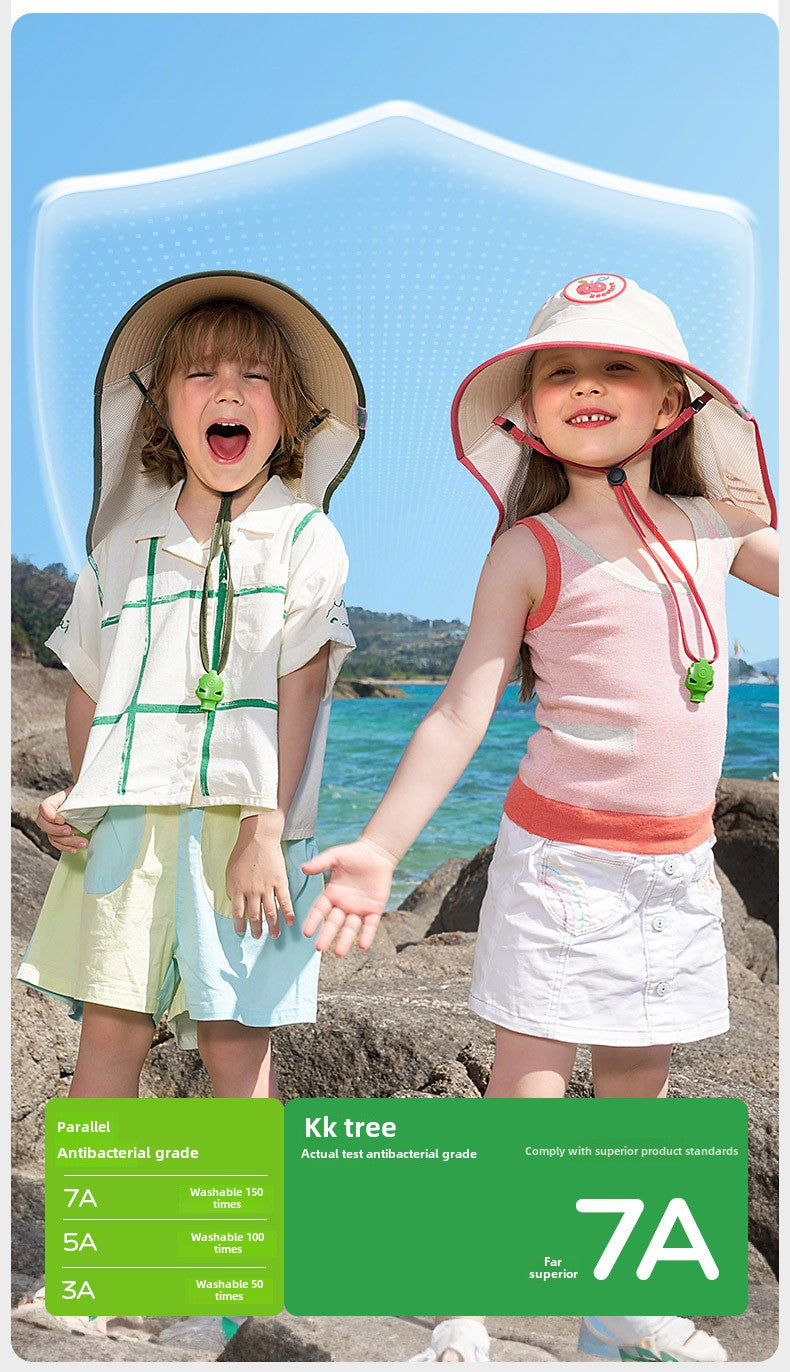 Kocotree Children's Sun Hat Summer UV Protection Baby Sun Hat Boys Girls Visor Sun Hat Wide Brim