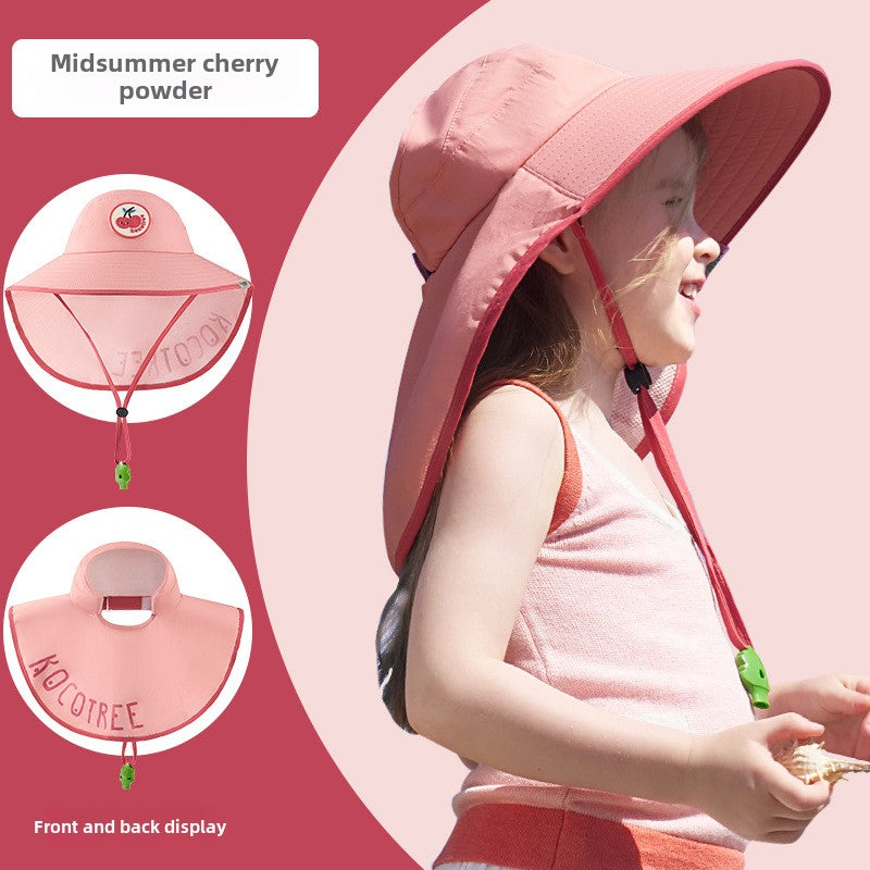 Kocotree Children's Sun Hat Summer UV Protection Baby Sun Hat Boys Girls Visor Sun Hat Wide Brim