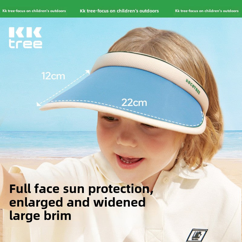 Kocotree Children's Sun Hat Baby Sunshade Hat Boys and Girls Wide Brim Visor Hat Summer Sun Hat UV Protection