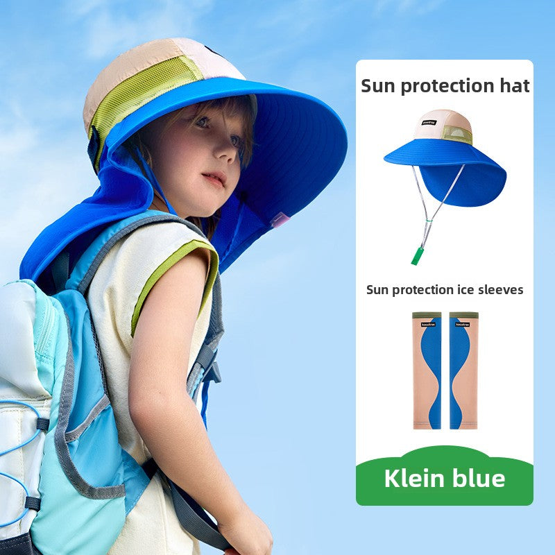 Kocotree Children's Sun Hat Wide Brim Boys Girls Baby Sunshade UV Protection Beach Summer