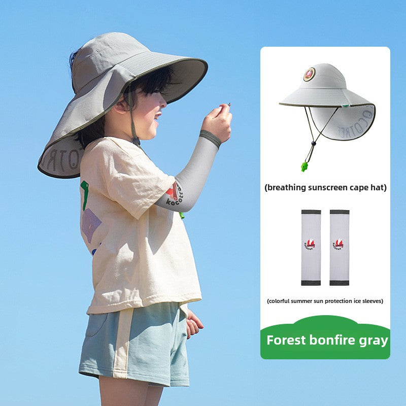 Kocotree Children's Sun Hat Summer UV Protection Baby Sun Hat Boys Girls Visor Sun Hat Wide Brim