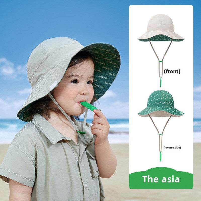 Kocotree Baby Sun Hat Infant Sunshade Hat UV Protection Boys and Girls Fisherman Hat Spring and Autumn Hat Reversible Wearable