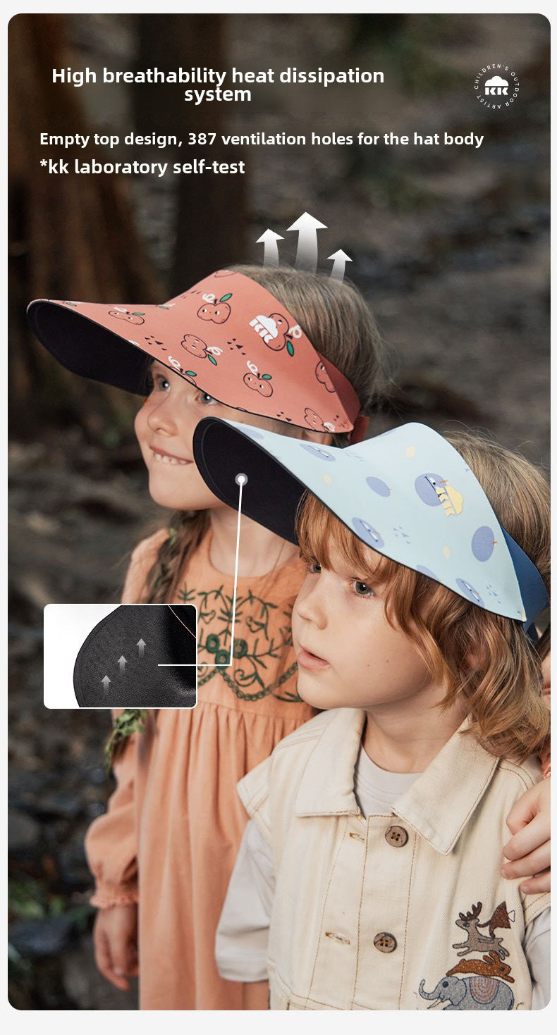 Kocotree Parent-Child Sun Hat for Children, Foldable Sun Hat for Boys, Baby Sun Hat for Girls, Outdoor Visor Hat