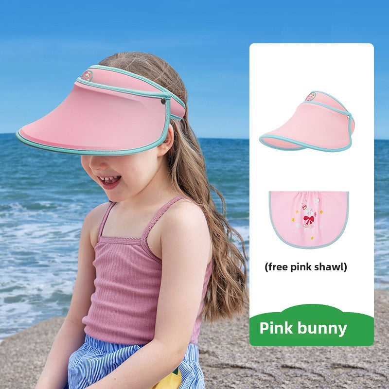 Kocotree Children's Sun Protection Hat Boys Baby Sun Hat Girls Summer Outdoor UV Protection Wide Brim Visor