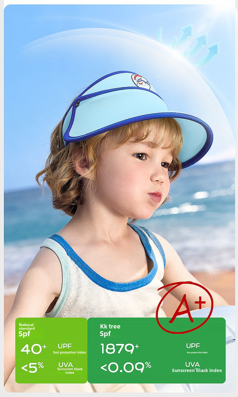 Kocotree Children's Sun Protection Hat Boys Baby Sun Hat Girls Summer Outdoor UV Protection Wide Brim Visor