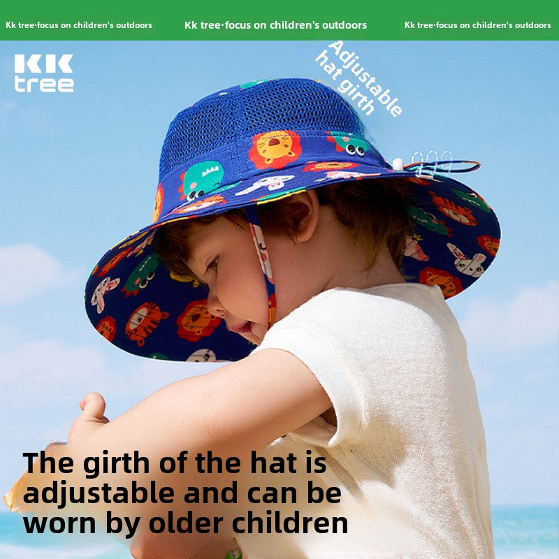 Kocotree Baby Sun Hat Infant Sunshade Hat UV Protection Boys and Girls Summer Wide Brim Fisherman Sun Hat