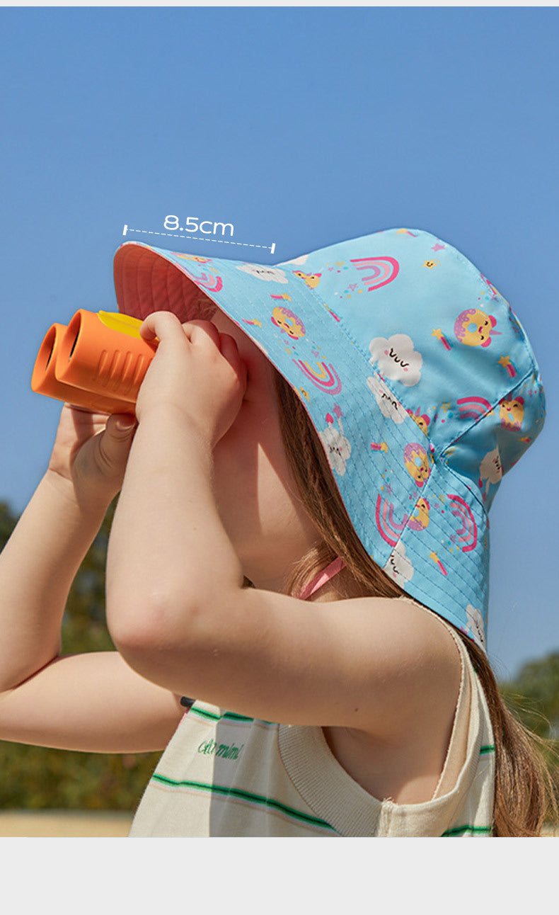 Kocotree Baby Hat Spring and Autumn Children's Sun Hat Boys' Sunshade Hat Girls' Fisherman Hat Sun Hat Double-Sided Wearable