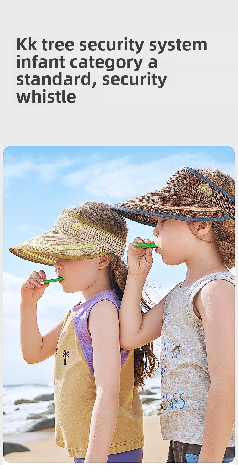 Kocotree Children's Sun Hat Boys Girls UV Protection Visor Hat Baby Outdoor Woven Straw Hat Summer