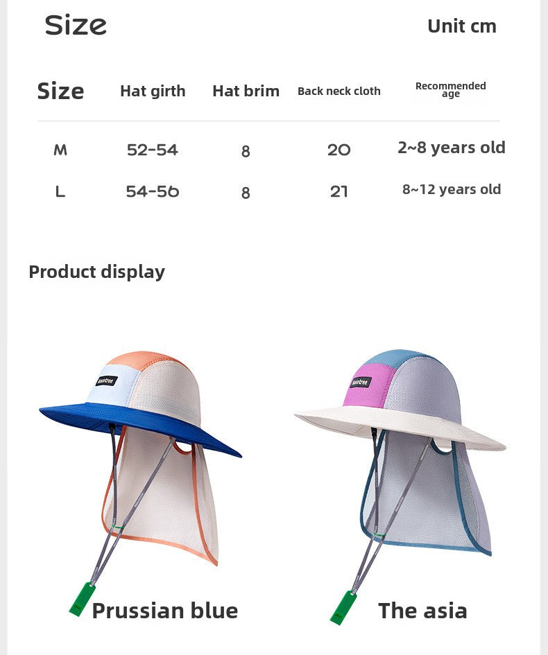 Kocotree Original Yarn Children's Sun Protection Hat Baby Sun Hat Fisherman Sun Hat Spring Autumn Summer Thin Style