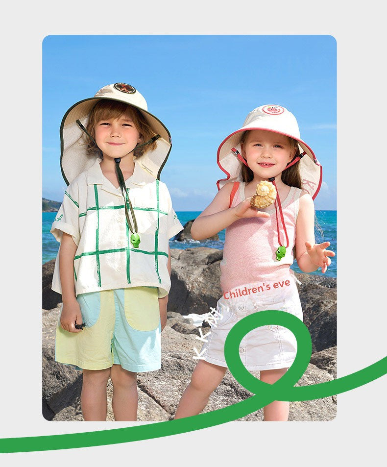 Kocotree Children's Sun Hat Summer UV Protection Baby Sun Hat Boys Girls Visor Sun Hat Wide Brim