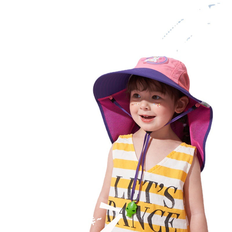 Kocotree Sun Protection Hat UV Protection Baby Sun Hat Boys Girls Summer Beach Hat Wide Brim