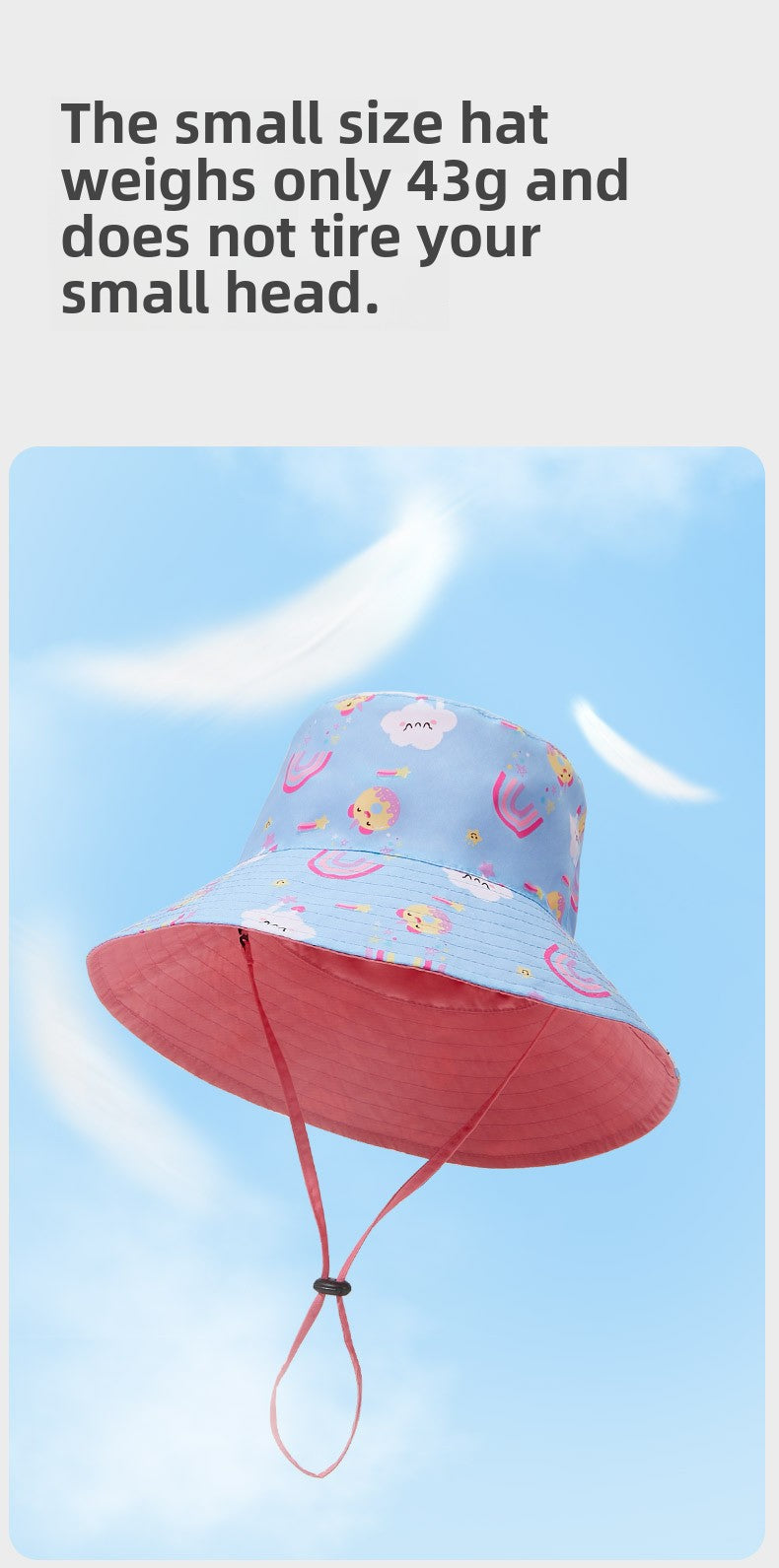 Kocotree Baby Hat Spring and Autumn Children's Sun Hat Boys' Sunshade Hat Girls' Fisherman Hat Sun Hat Double-Sided Wearable