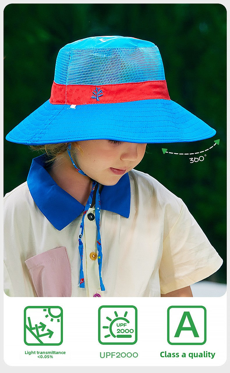 Kocotree Children's Sun Protection Hat Face-Shielding UV Protection Sunshade Baby Boys Girls Summer Beach Fisherman Hat