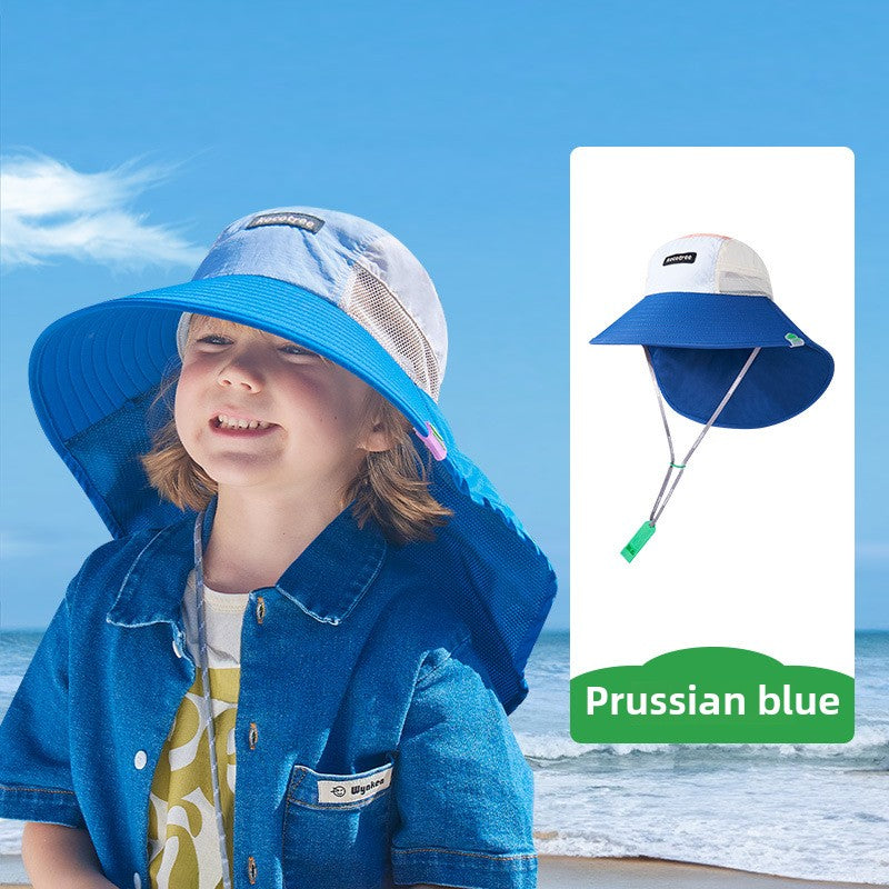 Kocotree Children's Sun Hat Wide Brim Boys Girls Baby Sunshade UV Protection Beach Summer