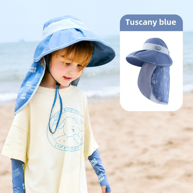 Kocotree Children's Sun Hat Wide Brim Baby Sun Hat Boys Girls Visor Sun Hat Summer UV Protection